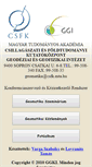 Mobile Screenshot of geomatika.ggki.hu